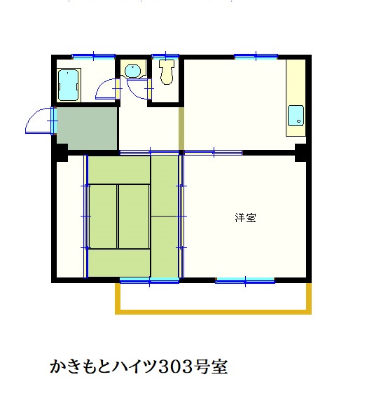 かきもとハイツ203号室
